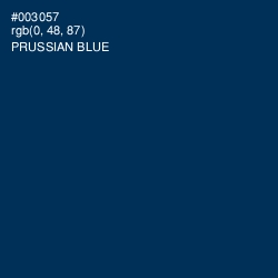 #003057 - Prussian Blue Color Image